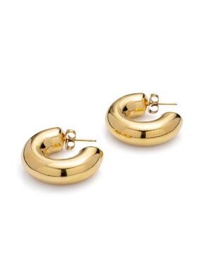 Mayamar Gold Chunky Hoop Stud Earrings